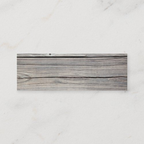Vintage Weathered Wood Background _ Old Board Mini Business Card