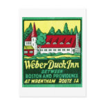 Vintage Weber Duck Inn Postcard Vintage Weber Duck Inn Postcard