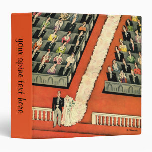 Vintage Wedding, Art Deco Bride and Groom Newlywed Binder