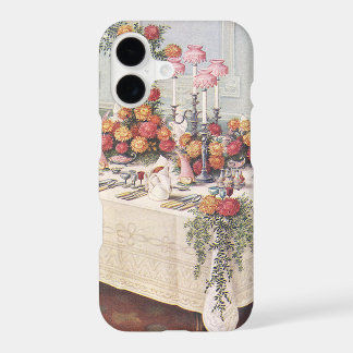 Vintage Wedding Banquet Table iPhone 17 Case