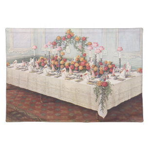 Vintage Wedding Banquet Table Cloth Placemat