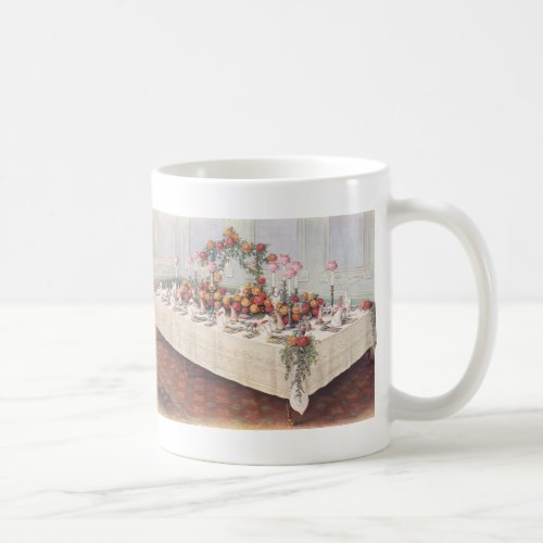 Vintage Wedding Banquet Table Coffee Mug