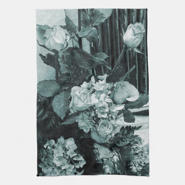 Vintage Wedding Bouquet Towel (Vertical)