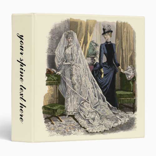 Vintage Wedding Bridal Portrait Victorian Bride Binder