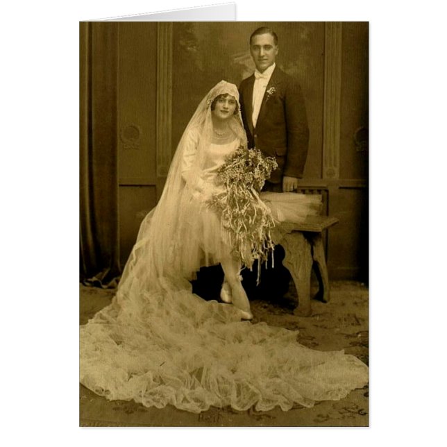 Vintage Wedding Bride and Groom (Front)