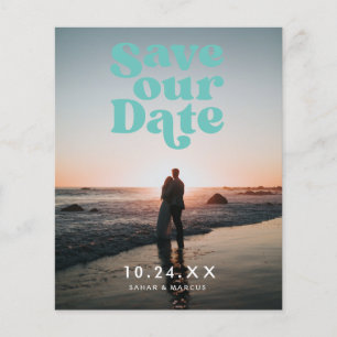 Vintage Wedding Budget Save the Date Flyer