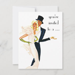 Vintage Wedding Engagement Party Invitation