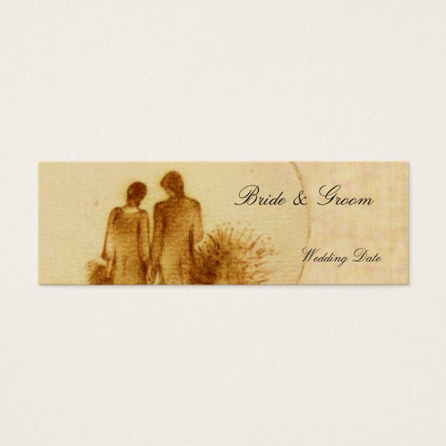 Vintage Wedding FavorTag (Front)