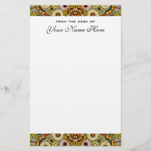 Vintage Wedding, Garden Flowers Floral Butterflies Stationery