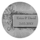 vintage wedding gray envelopes seals