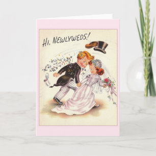 Vintage Wedding Greeting Card