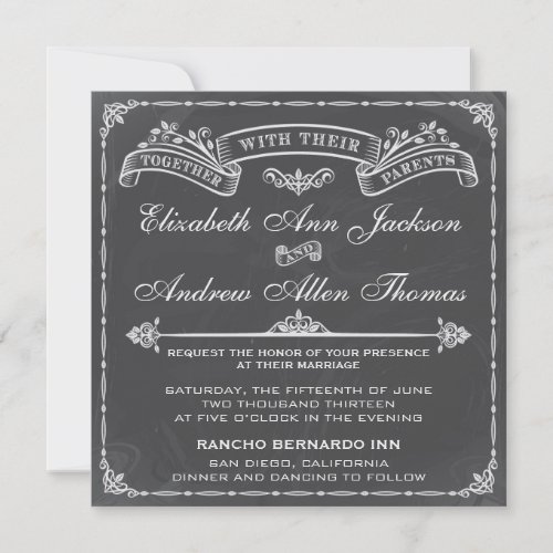 Vintage Wedding Invitation