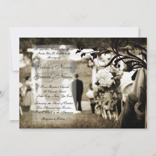 Vintage Wedding Invitation