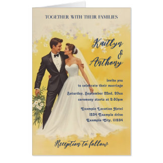 Vintage Wedding Invitation Belle éPoque Style