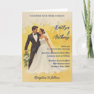 Vintage Wedding Invitation Belle éPoque Style
