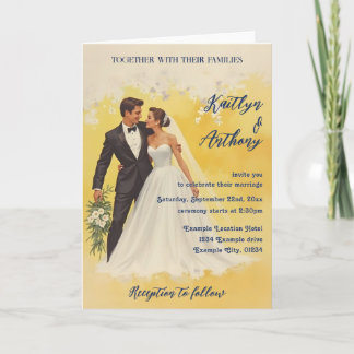 Vintage Wedding Invitation Belle éPoque Style