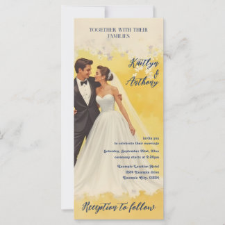 Vintage Wedding Invitation Belle éPoque Style