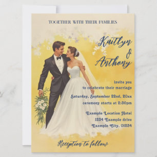 Vintage Wedding Invitation Belle éPoque Style