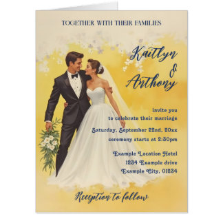 Vintage Wedding Invitation Belle éPoque Style