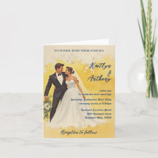 Vintage Wedding Invitation Belle éPoque Style