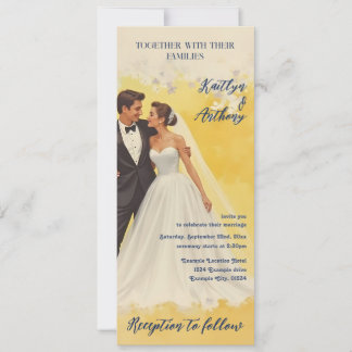 Vintage Wedding Invitation Belle éPoque Style
