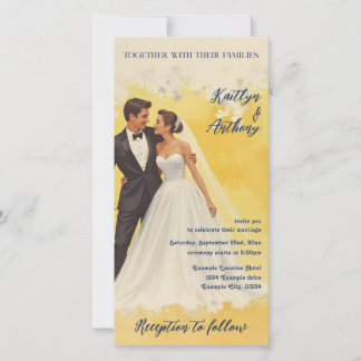 Vintage Wedding Invitation Belle éPoque Style