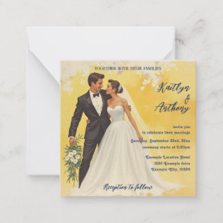 Vintage Wedding Invitation Belle éPoque Style