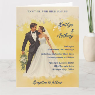 Vintage Wedding Invitation Belle éPoque Style