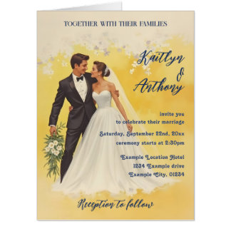 Vintage Wedding Invitation Belle éPoque Style