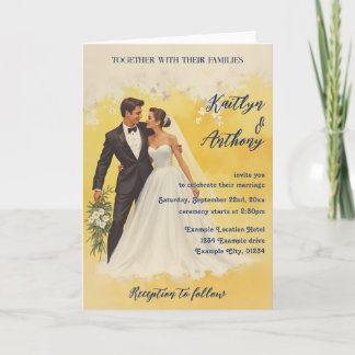 Vintage Wedding Invitation Belle éPoque Style
