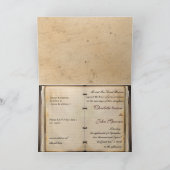 Vintage wedding Invitation cards (Inside)