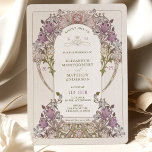 Vintage Wedding Invitation William Morris Lavender<br><div class="desc">Art Nouveau Vintage wedding invitations by William Morris in a floral, romantic, and whimsical design. Victorian flourishes complement classic art deco fonts. Please enter your custom information, and you're done. If you wish to change the design further, click the blue "Customize It" button. Thank you so much for considering my...</div>