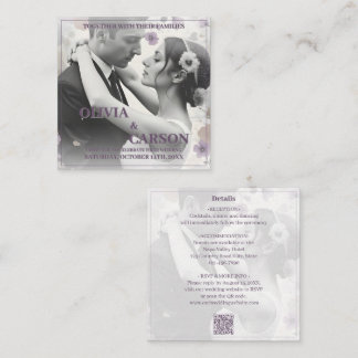Vintage Wedding Invitation with Romantic Couple