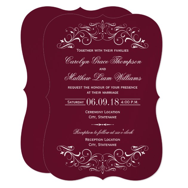 Vintage Wedding Invitations | Elegant Flourish