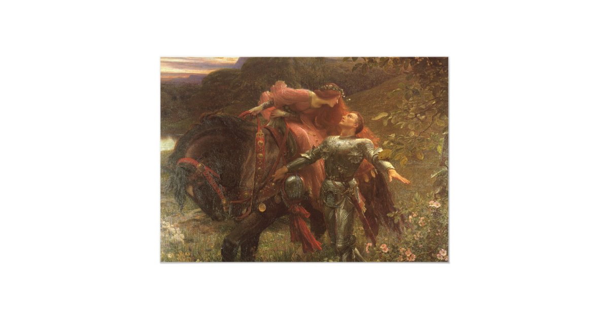 Vintage Wedding La Belle Dame Sans Merci Dicksee Invitation