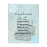 Vintage Wedding Love Letters Informational Sheet Enclosure Card