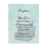 Vintage Wedding Love Letters Reception Card