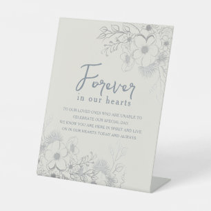 Vintage Wedding Memorial Pedestal Sign