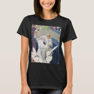 Vintage Wedding, Mid Century Modern Art Deco Bride T-Shirt