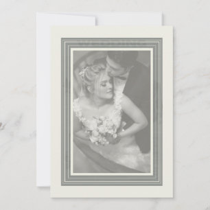 Vintage Wedding newspaper Invitation