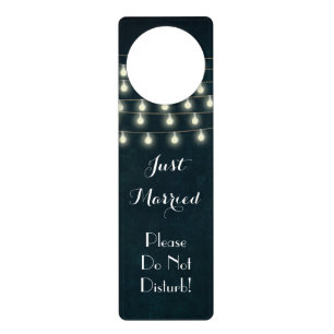 Vintage Wedding Night Honeymoon Do Not Disturb Door Hanger