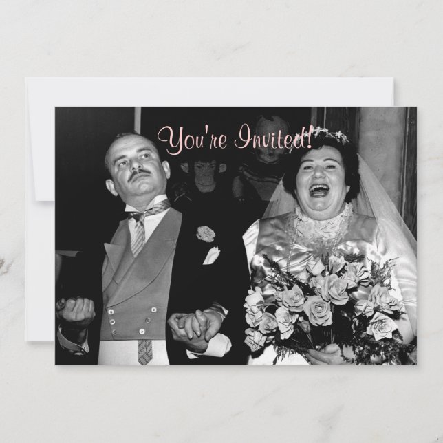 Vintage Wedding - Our Happy Day! Invitation (Front)