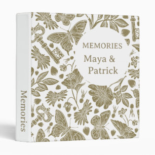 Vintage wedding photo album 3 ring binder