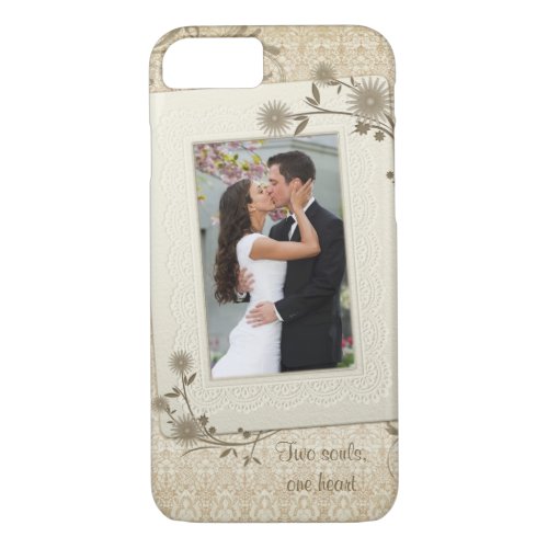 Vintage Wedding Photo Template iPhone 87 Case