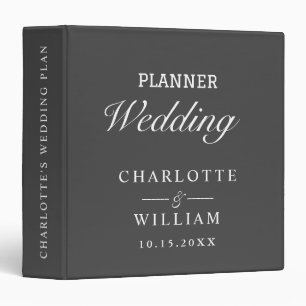 Vintage wedding Planner 3 Ring Binder