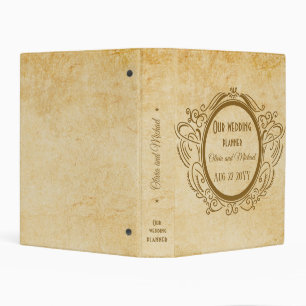 Vintage Wedding Planning Album Keepsake Mini Binder