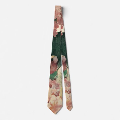 Vintage Wedding Portrait Retro Bride and Groom Tie