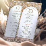 Vintage Wedding Program Art Nouveau by Mucha<br><div class="desc">Introducing the editable Vintage Wedding Program by Alphonse Mucha, now available on Zazzle! This elegant program is the perfect way to guide your guests through your special day. The Vintage Wedding Program features a beautiful Art Nouveau design by the legendary Alphonse Mucha. The design's soft colors and intricate details are...</div>
