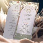 Vintage Wedding Program Art Nouveau by Mucha<br><div class="desc">Introducing the editable Vintage Wedding Program by Alphonse Mucha, now available on Zazzle! This elegant program is the perfect way to guide your guests through your special day. The Vintage Wedding Program features a beautiful Art Nouveau design by the legendary Alphonse Mucha. The design's soft colors and intricate details are...</div>