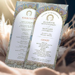 Vintage Wedding Program Art Nouveau by Mucha<br><div class="desc">Introducing the editable Vintage Wedding Program by Alphonse Mucha, now available on Zazzle! This elegant program is the perfect way to guide your guests through your special day. The Vintage Wedding Program features a beautiful Art Nouveau design by the legendary Alphonse Mucha. The design's soft colors and intricate details are...</div>